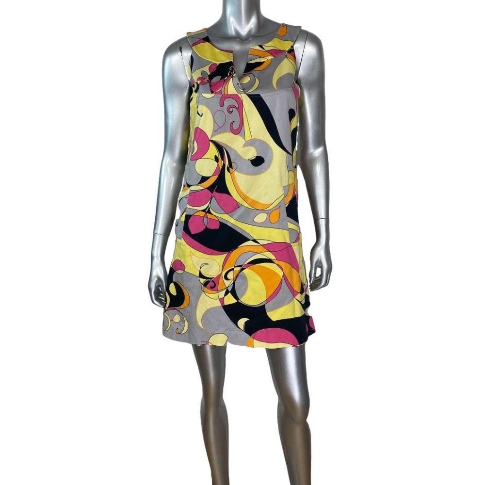 Jax Retro Multi Print Sleeveless Shift Dress 4